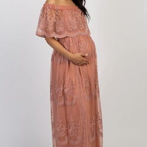 Pink Blush Maternity Dress